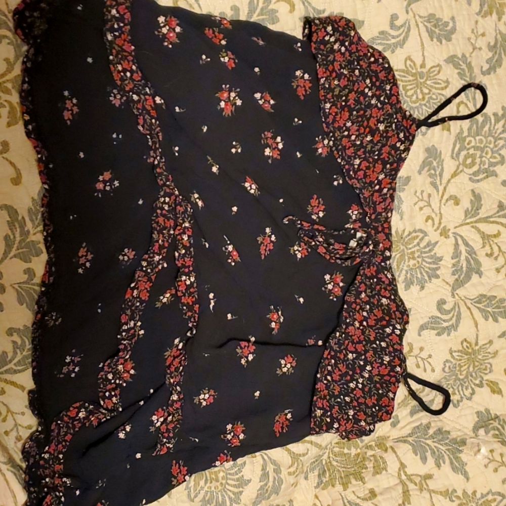 Floral spaghetti strap tank